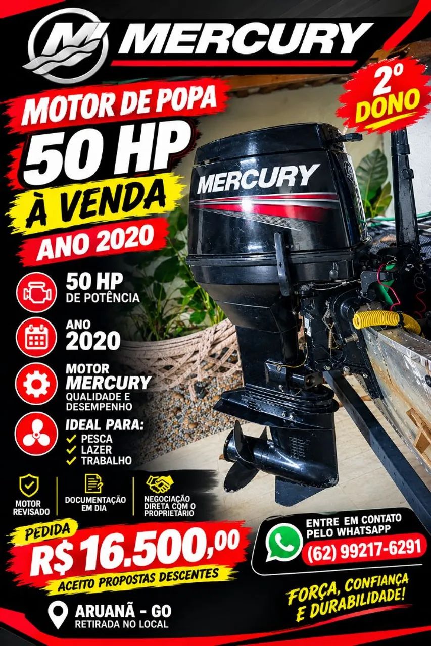 Motor 50hp Mercury  - Foto 4