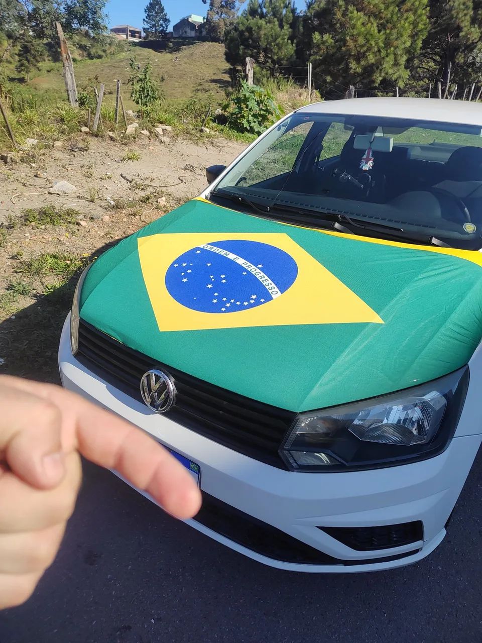 Bandeira do Brasil para capô  - Foto 2