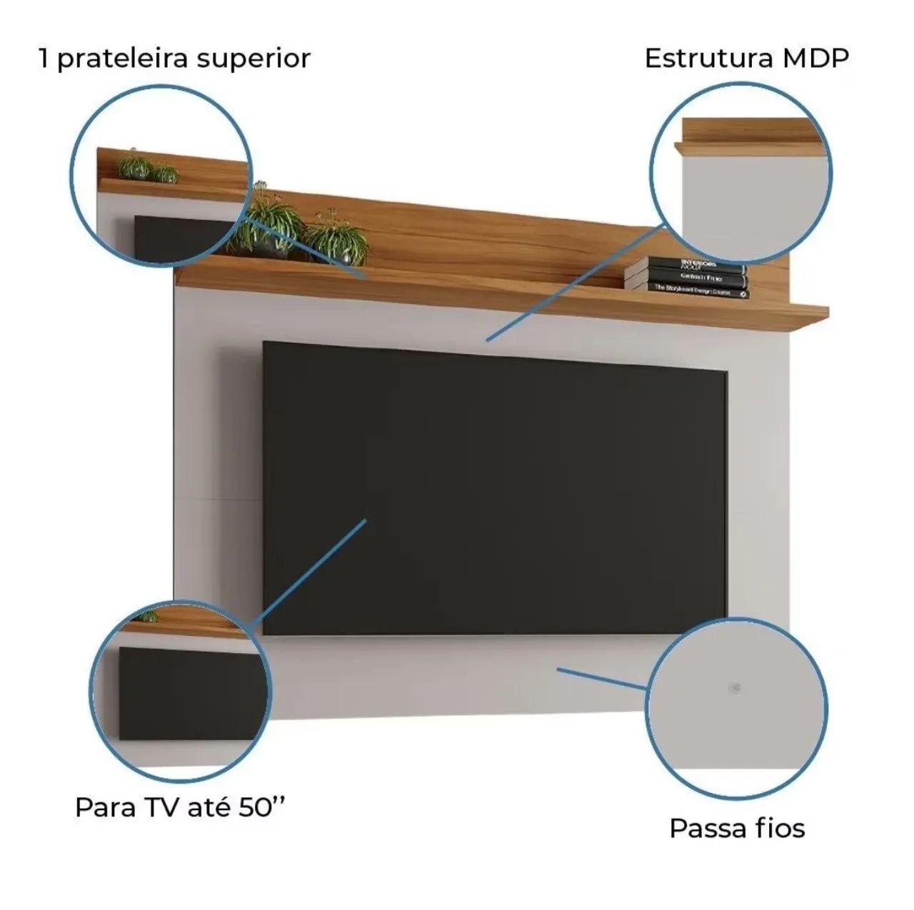 Painel Para TV Até 50 Polegadas  - Foto 3