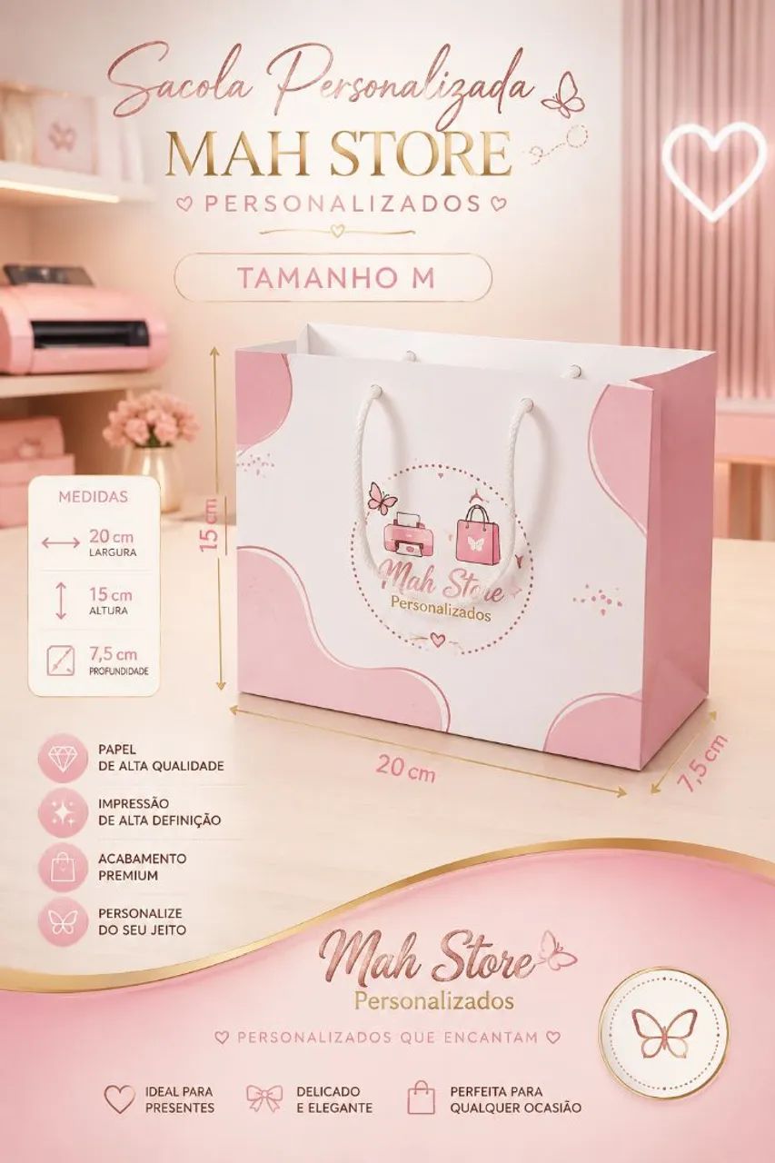 Sacolas personalizadas para sua loja  - Foto 4
