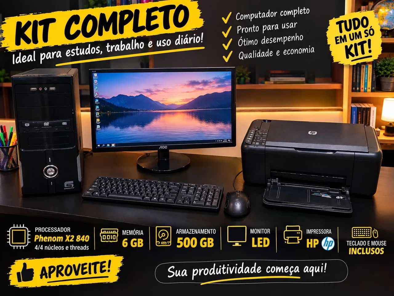 Pc Completo + Impressora