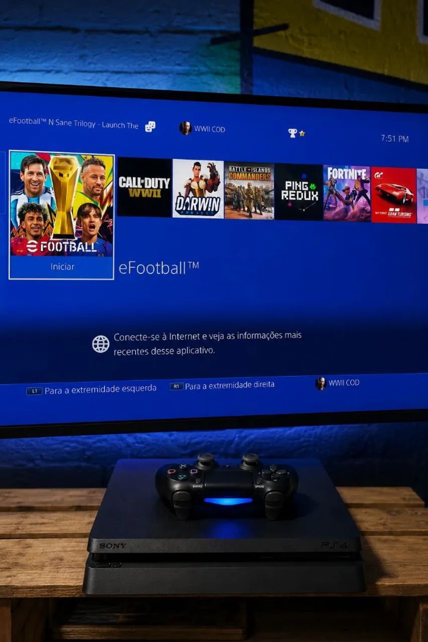 PS4 1tb pegando perfeitamente todo original - Foto 2