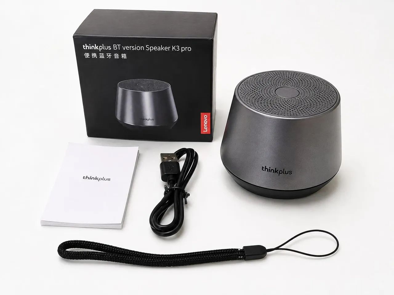Caixa De Som Bluetooth Lenovo K3 Pro Thinkplus Cinza