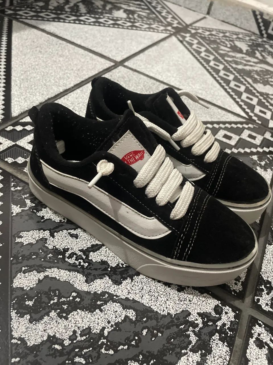 tênis vans old skool preto e branco  - Foto 3