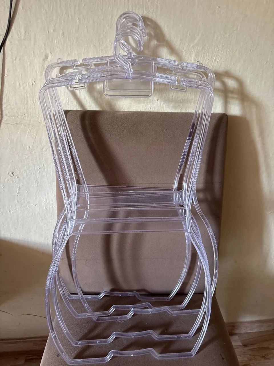 Kit cabide corpinho transparente 