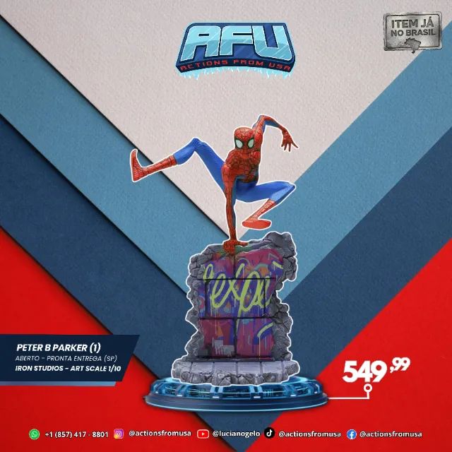 Peter Homem-Aranha: No Aranhaverso Iron Studios Bds Art Scale 1/10 