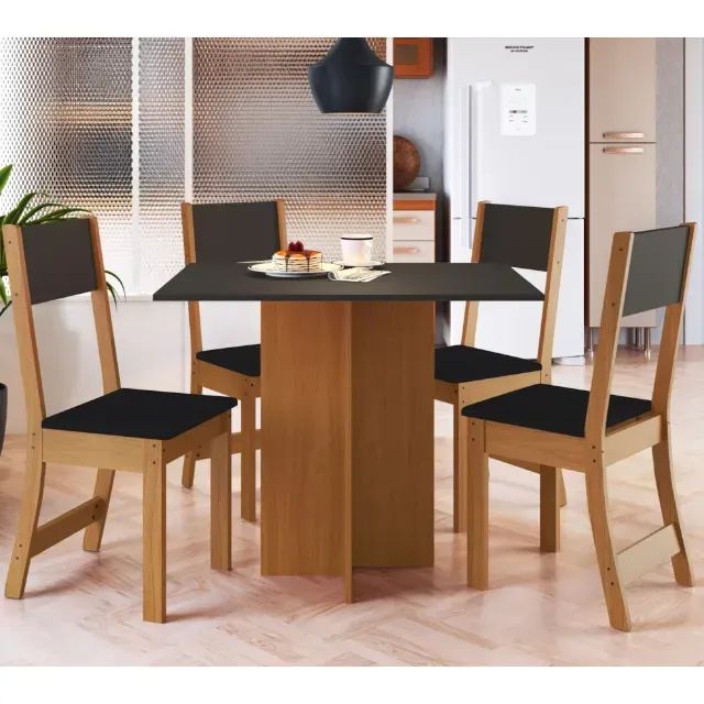 Conjunto Mesa Com 4 Cadeiras Talita Indekes - NOVA - Foto 2