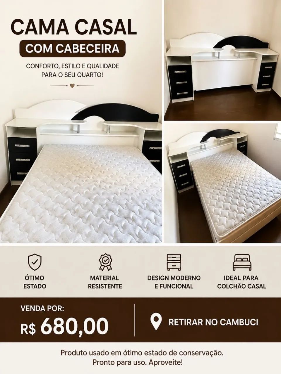 Cama de casal completa