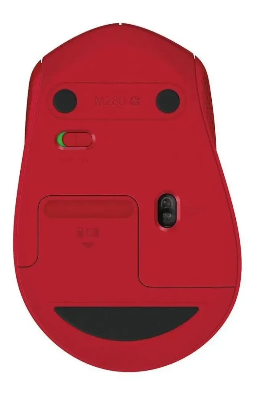 Mouse Logitech M280 Sem Fio Vermelho - Foto 4