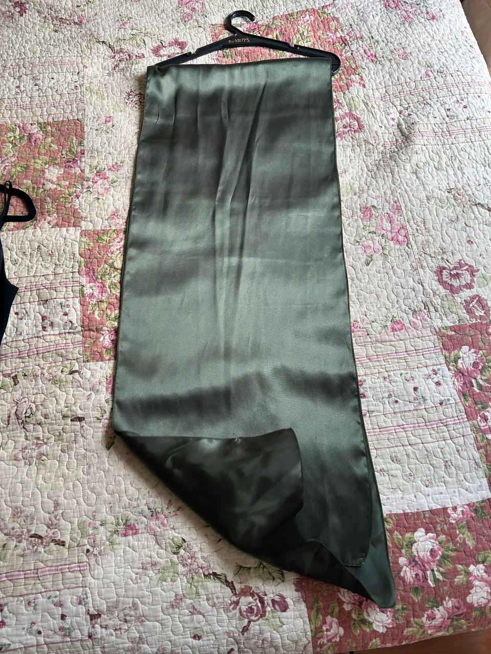 Vestido de Cetim - Verde Musgo - Foto 4