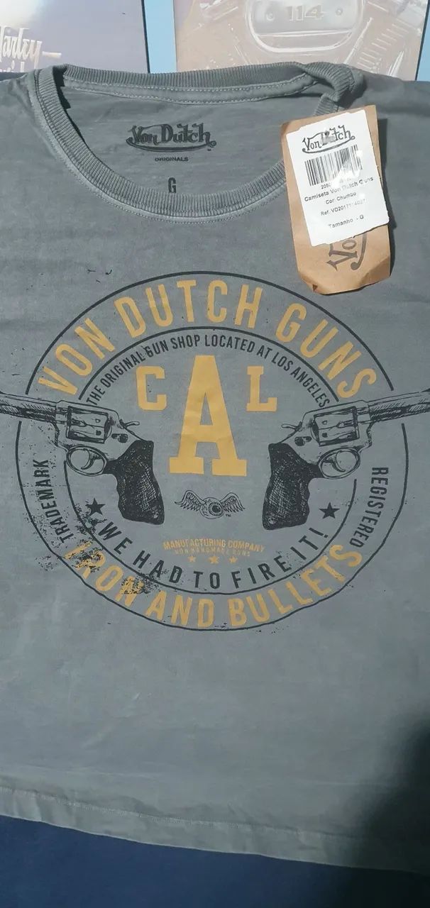 Camisa Von Dutch Original tam G Nova zerada Perfeita  - Foto 2
