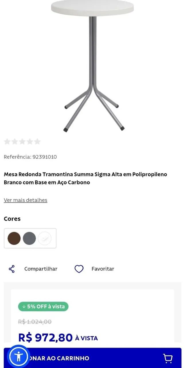 MESA e BANQUETAS (TRAMONTINA)  - Foto 3