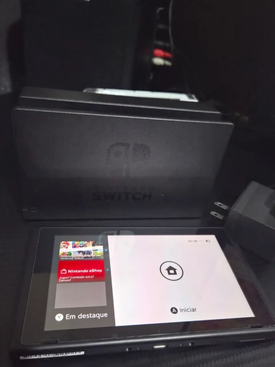 Nintendo Switch V2 Dock e Carregador Original - Foto 5