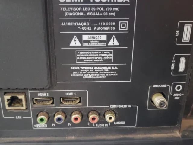 Tv led Semp 32 polegadas Modelo DL3945I - Foto 2