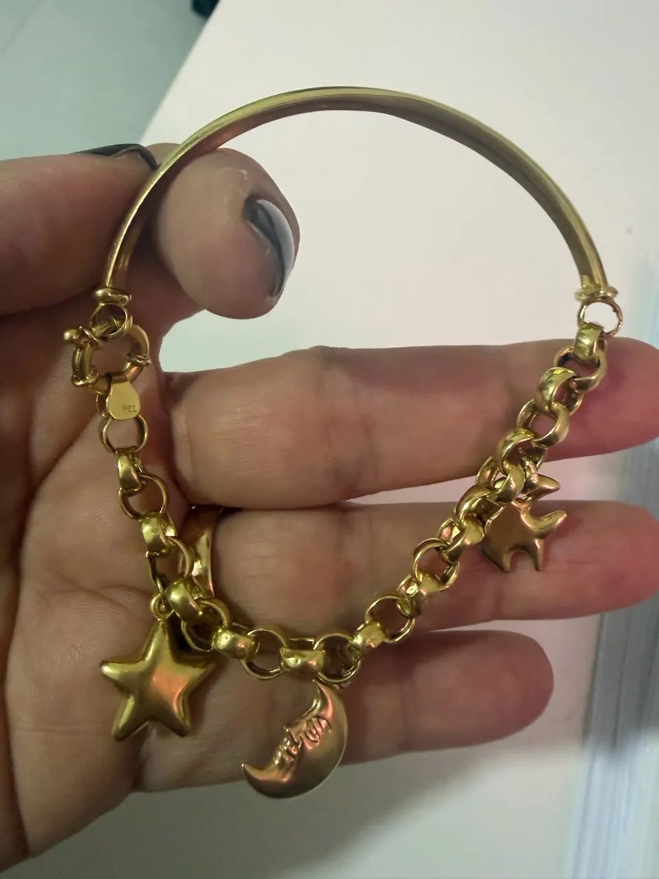 Bracelete com berloques de ouro 18k