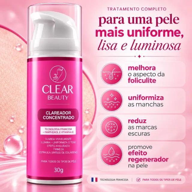 Clareador de axila e virilha 