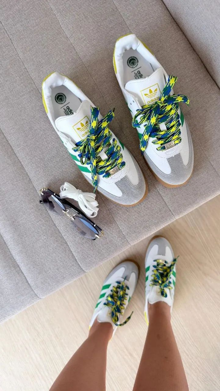 adidas gazelle silver green womens Tênis Adidas Samba Og W Feminino – Roger's main image 1
