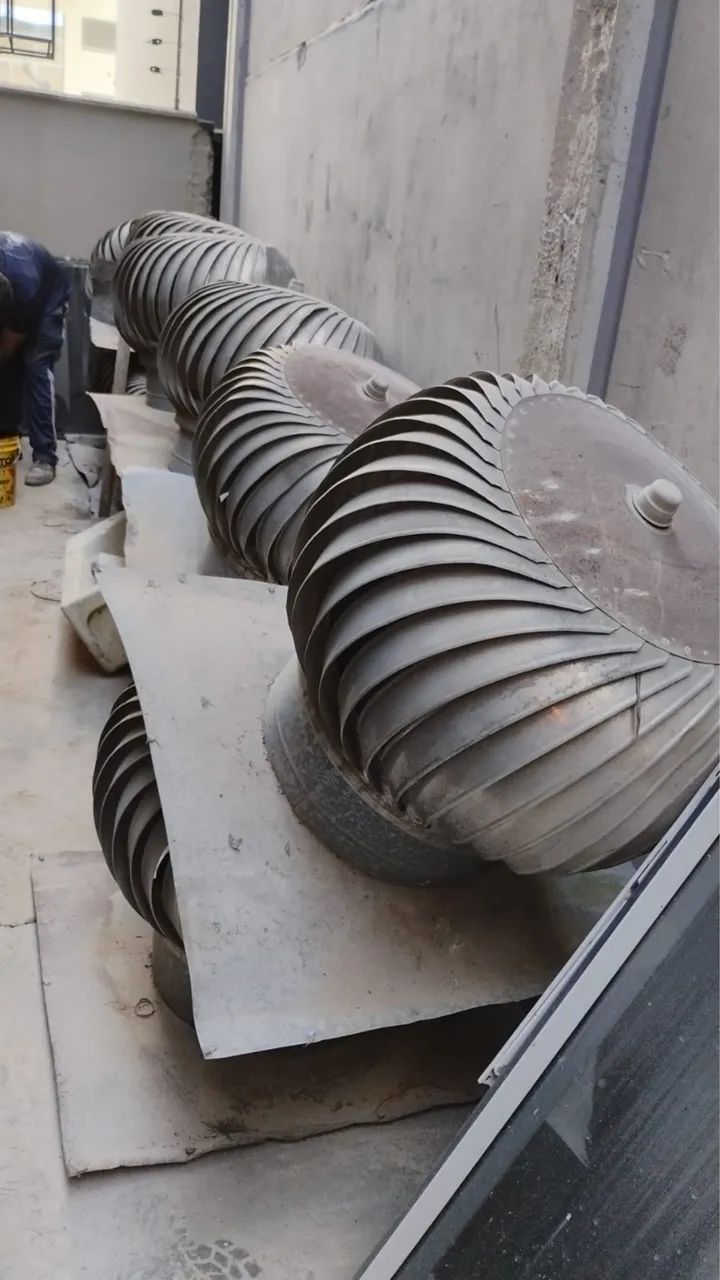 Exaustor eólico de teto galvanizado 10 UNID - Foto 3