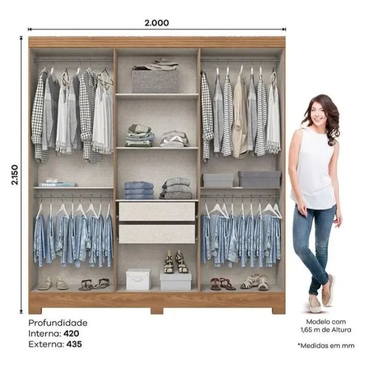 guarda roupa casal  - Foto 2