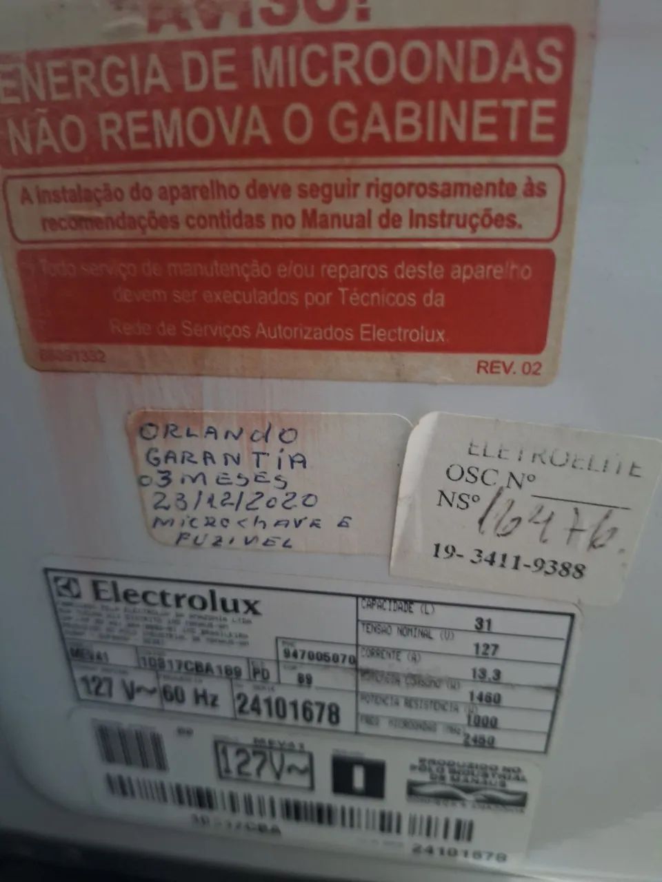 Micro-ondas Electrolux inox 32 L - Foto 4