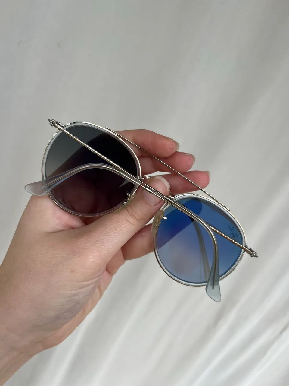 óculos de sol ray-ban round double bridge rb 3647 - Foto 2
