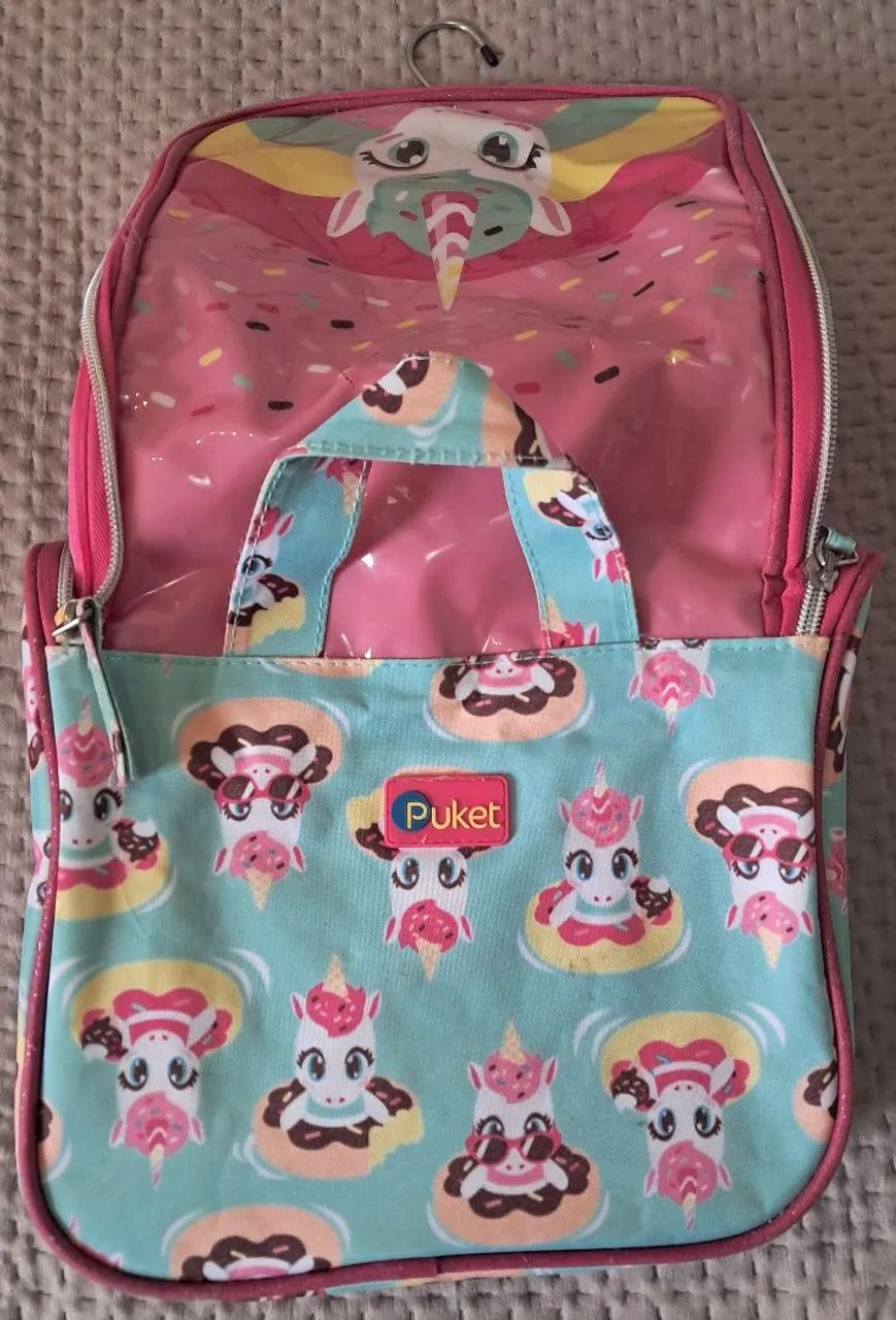 Necessaire puket unicórnio rosa - Foto 3