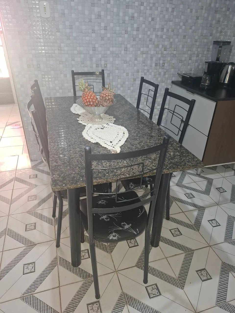 Mesa tubular 6 cadeiras  - Foto 3