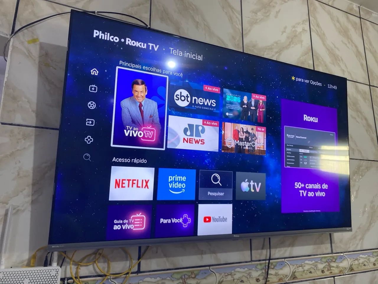 Vende - Se Tv Philco / Roku Nova, um ano de compra, 50 polegadas *94  - Foto 2