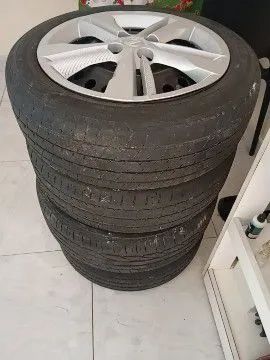Rodas aro 16 4x100 com pneus  - Foto 5