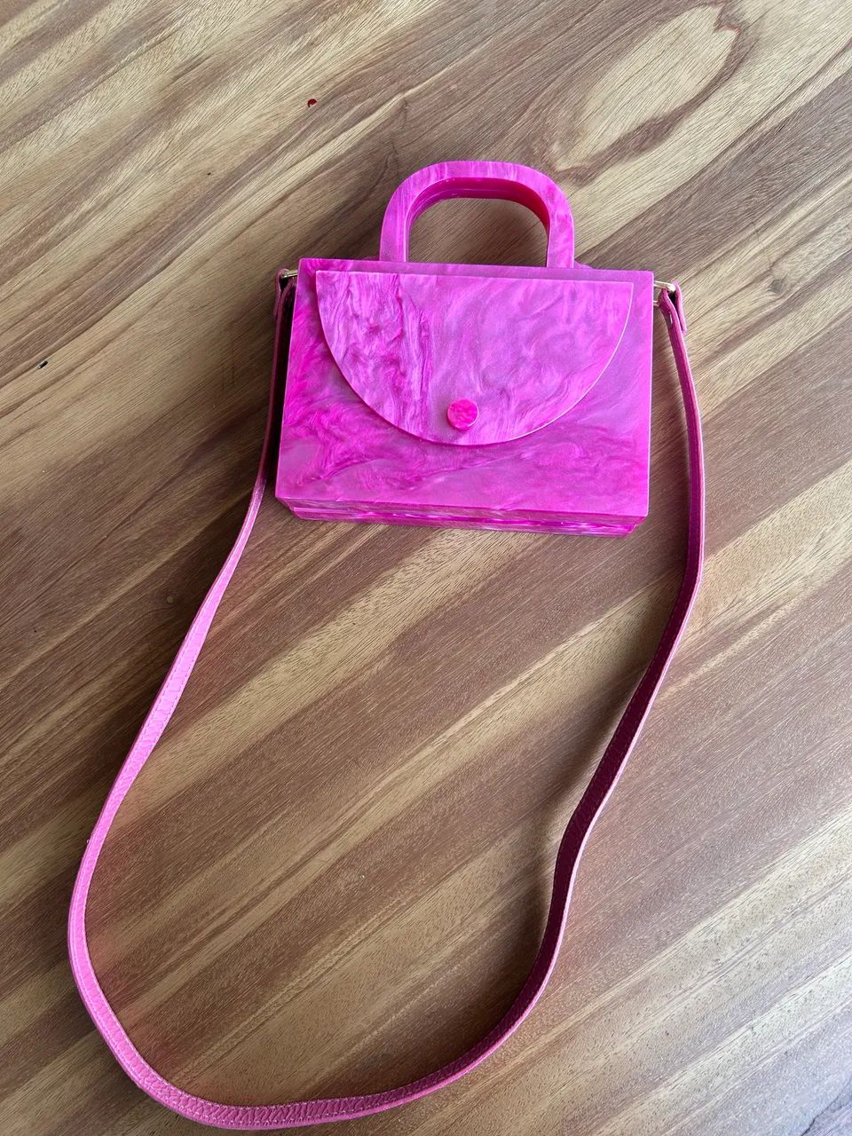 BOLSA ESTILÉ ACRÍLICO COM ESPELHO - Foto 2