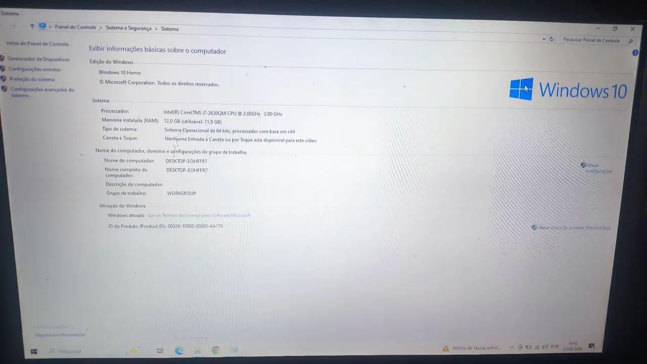 Notebook Dell Inspiron N7110 17,3"  Intel i7 - Com defeito  - Foto 5
