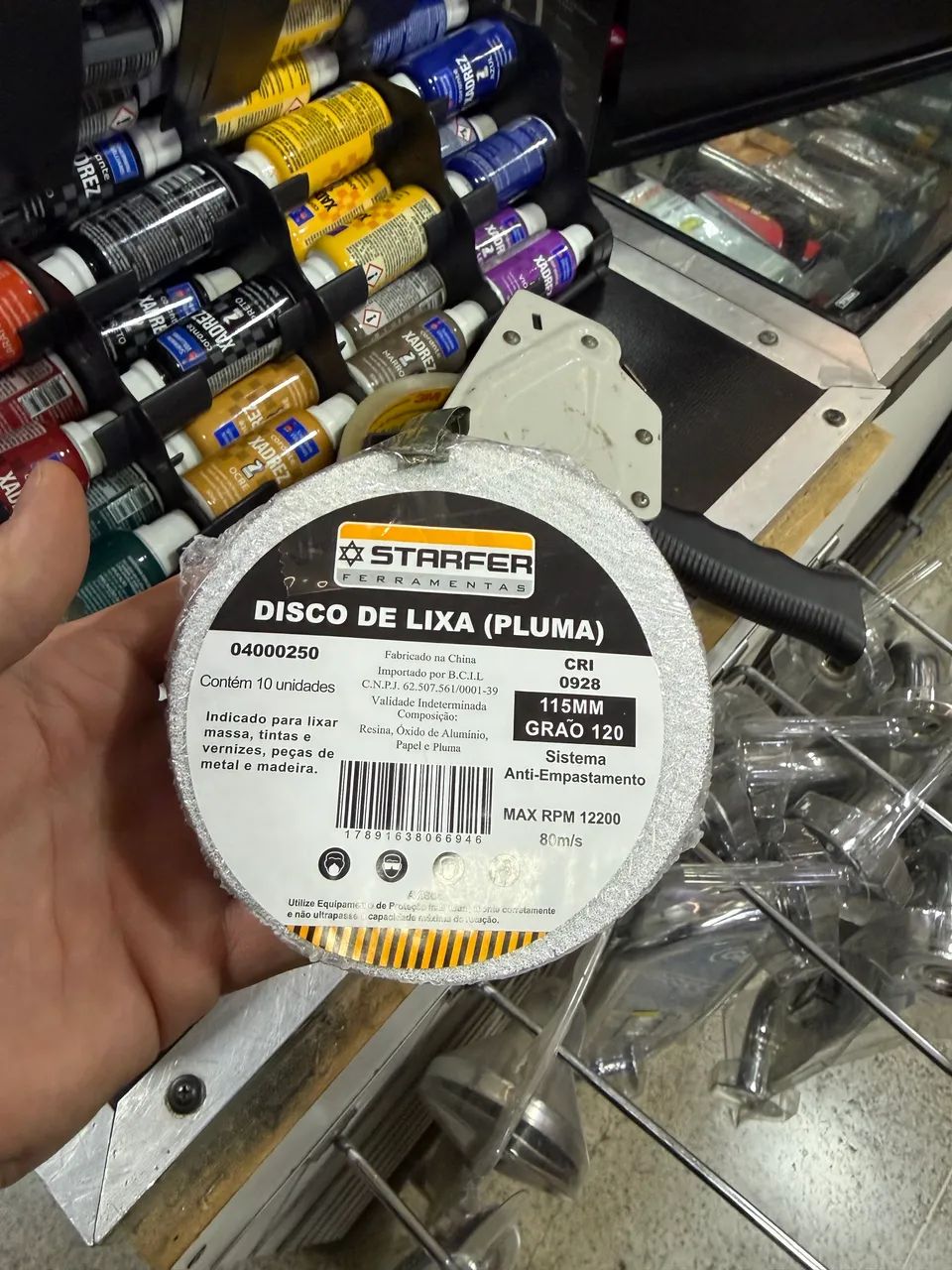 DISCO LIXA VELCRO