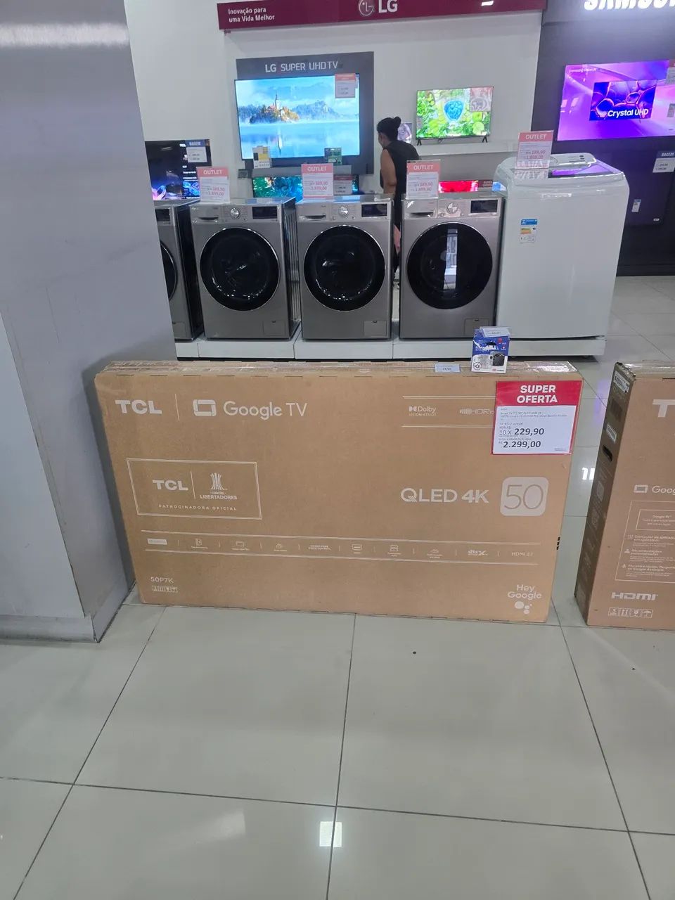 Smart tv tcl Qled uhd 4k 50 p7k
