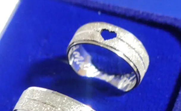 Alianças de Prata Coração 5 mm (Preço de Unidade)