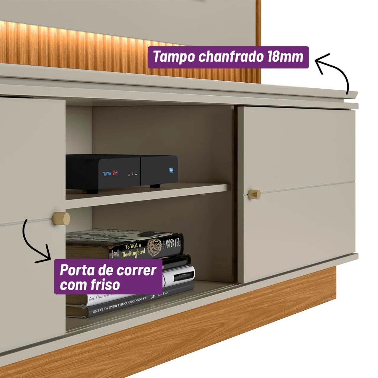 Home Guararapes Linea Brasil, ideal para TVs até 75 Polegadas - Entrega Imediata; - Foto 4