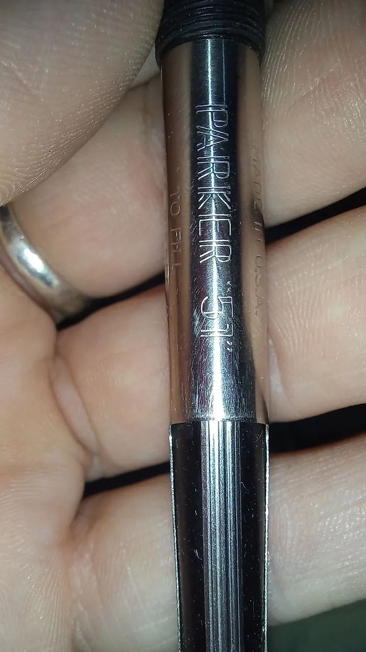 Caneta Tinteiro Parker 51 Aerometric - Forest Green - Tampa Ouro 12k - Foto 2