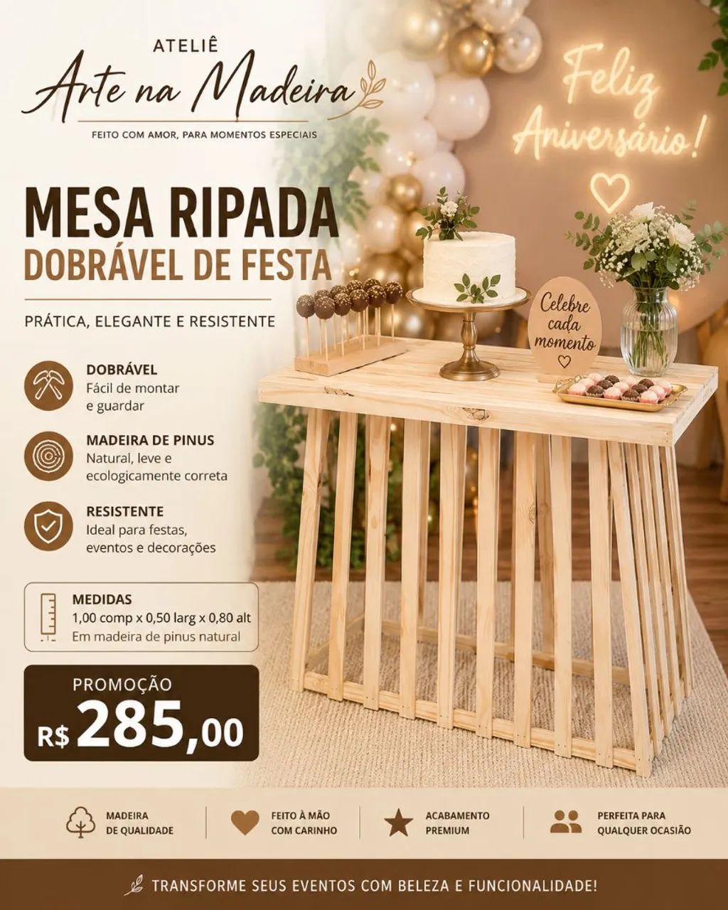 Mesa ripada de festa  - Foto 5