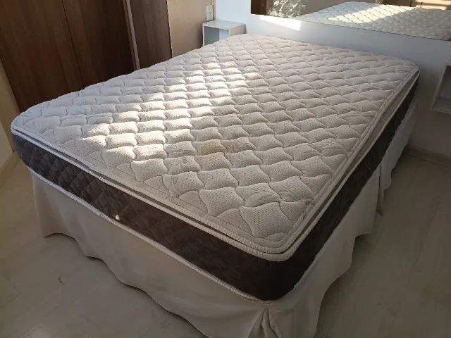 Cama box casal e colchão  - Foto 2