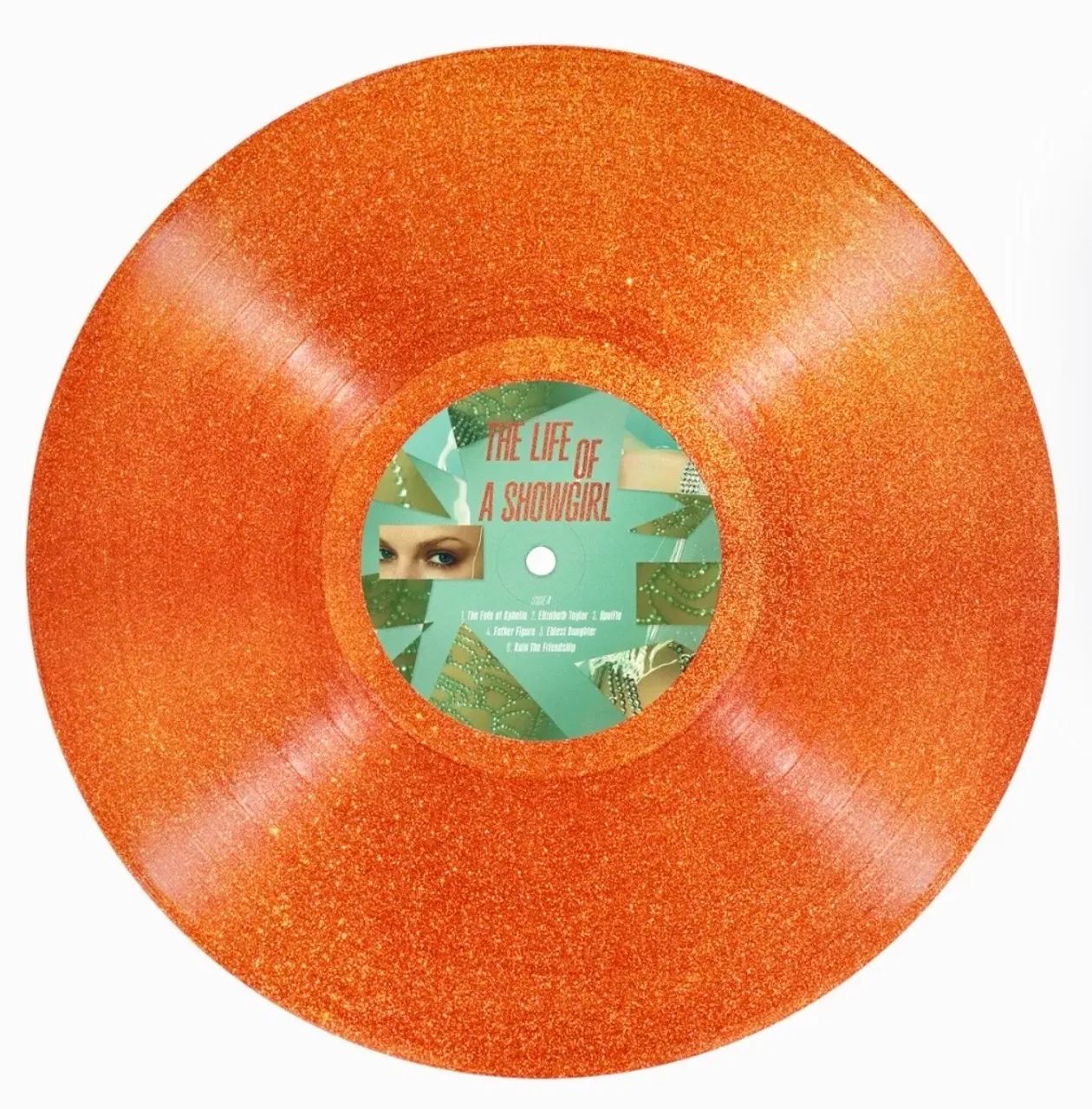 Vinil Taylor Swift - The Life of a ShowGirl (Portofino Orange Glitter) - Foto 3
