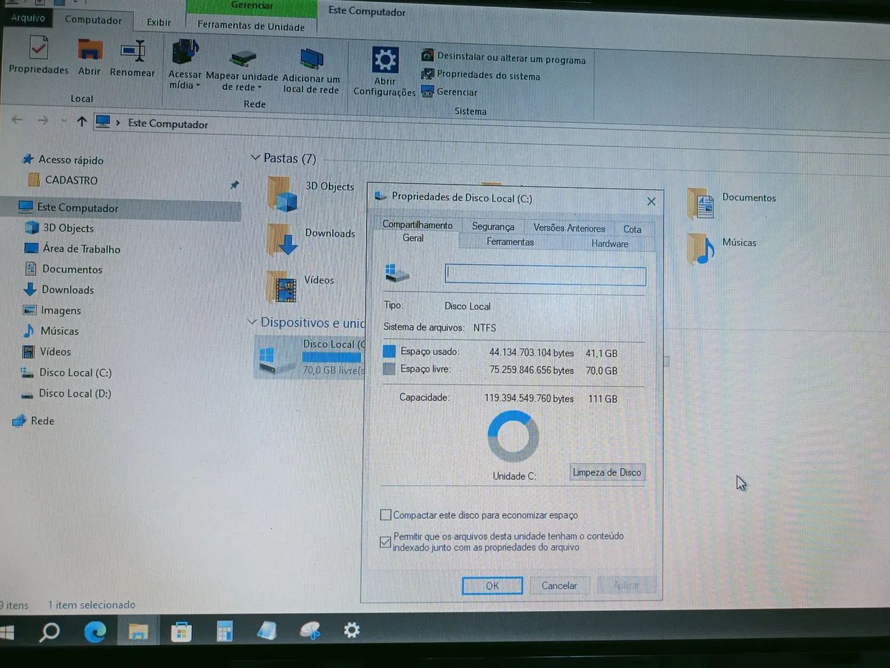 Pc de mesa , com monitor teclado mause e estabilizador - Foto 2
