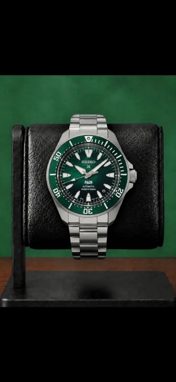 Seiko Prospex Samurai SRPL53 PADI Verde Automático Novo Pronta
