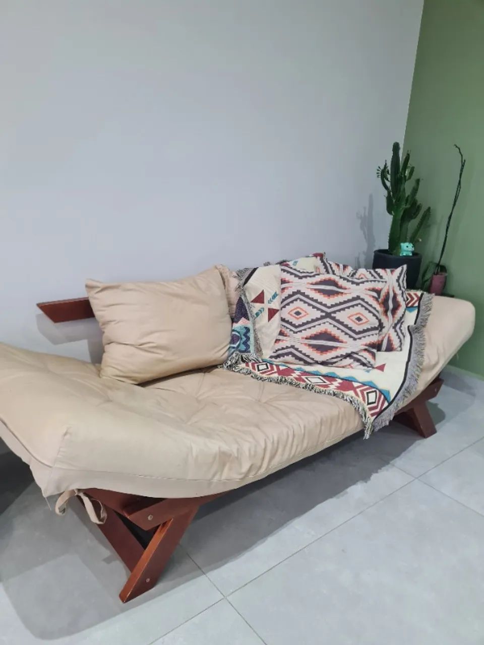 Sofá cama reclinável Japão Futon impermeável  - Foto 2