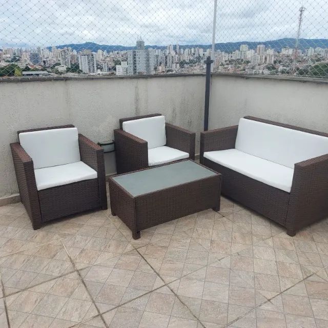 Conjunto para area externa com estofado