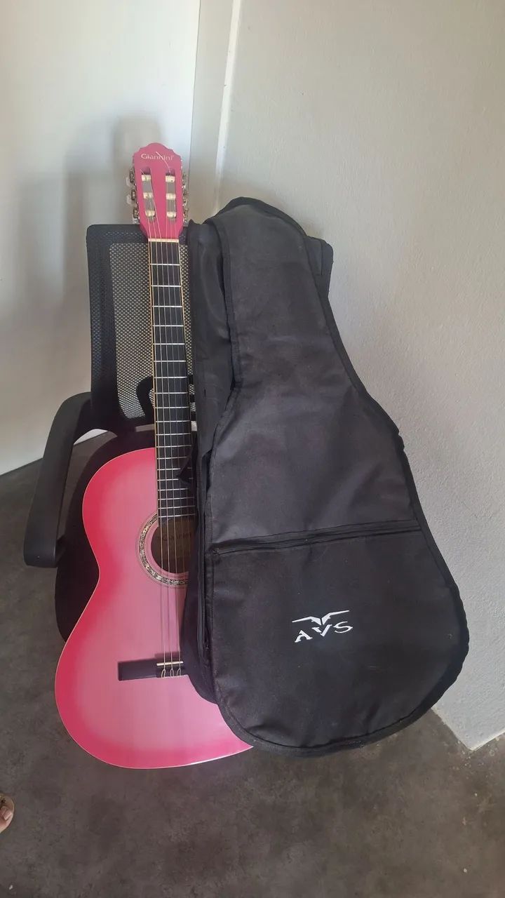 Violão Giannini Rosa + Capa - Foto 4