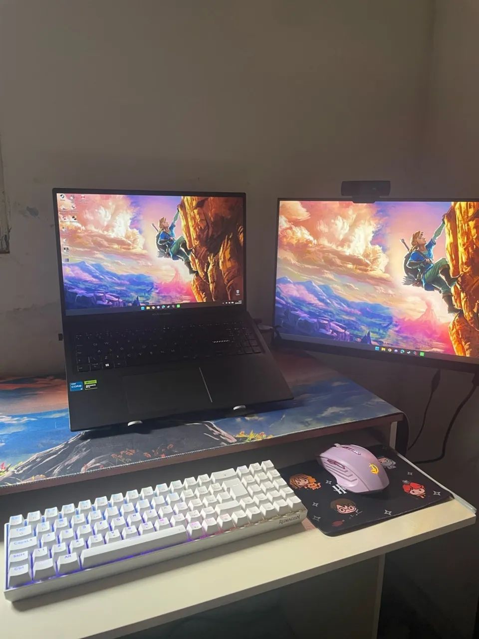 Notebook é kit e periféricos para troca por switch 2