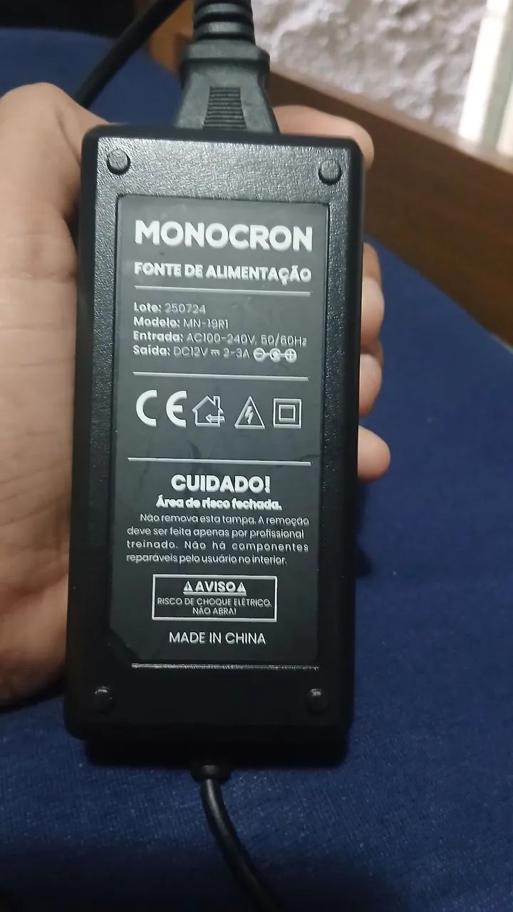 Fonte de Alimentação Monocrion 250W - 12V 3A Bivolt