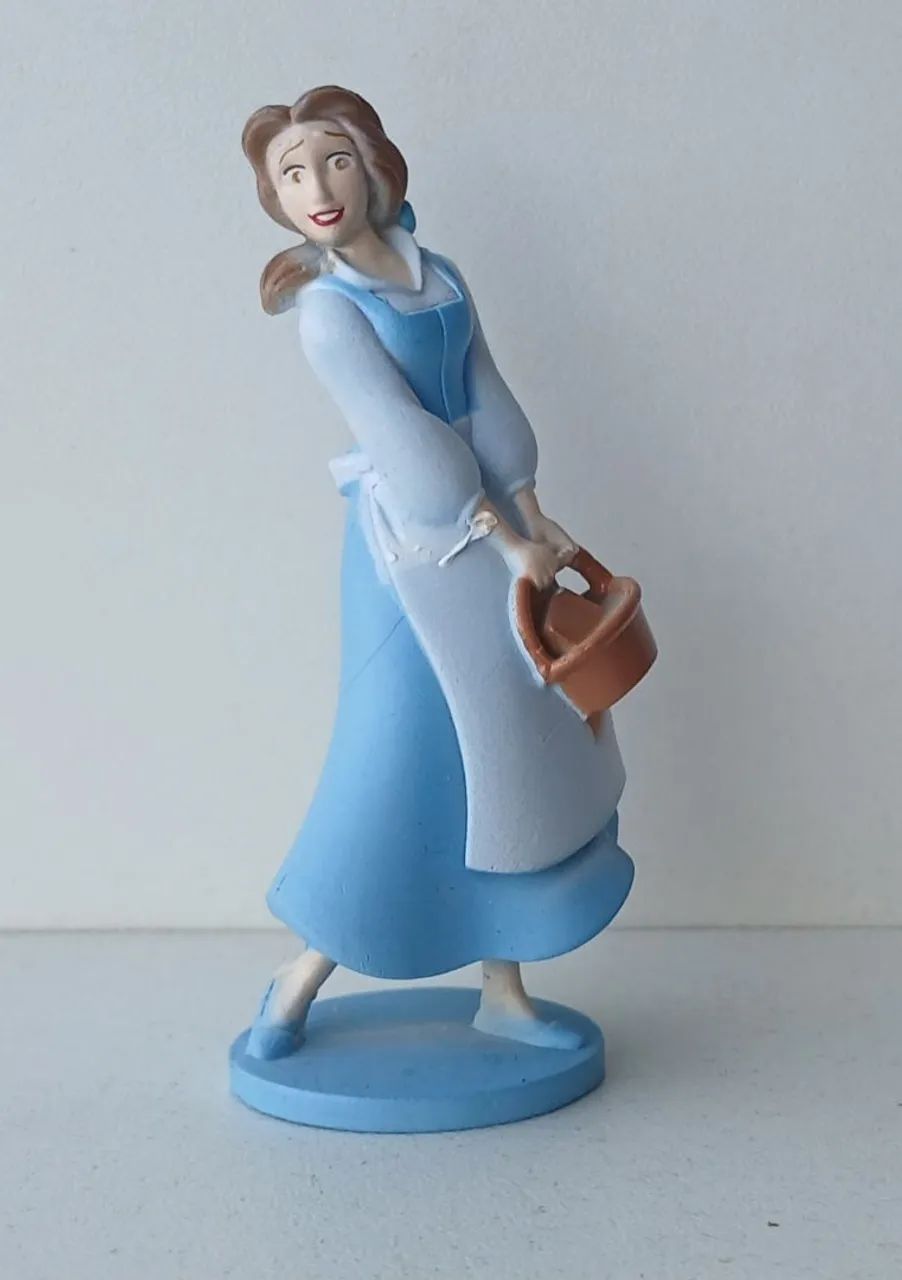 BONECA MINIATURA A BELA E A FERA BELLE CAMPONESA ORIGINAL DISNEY