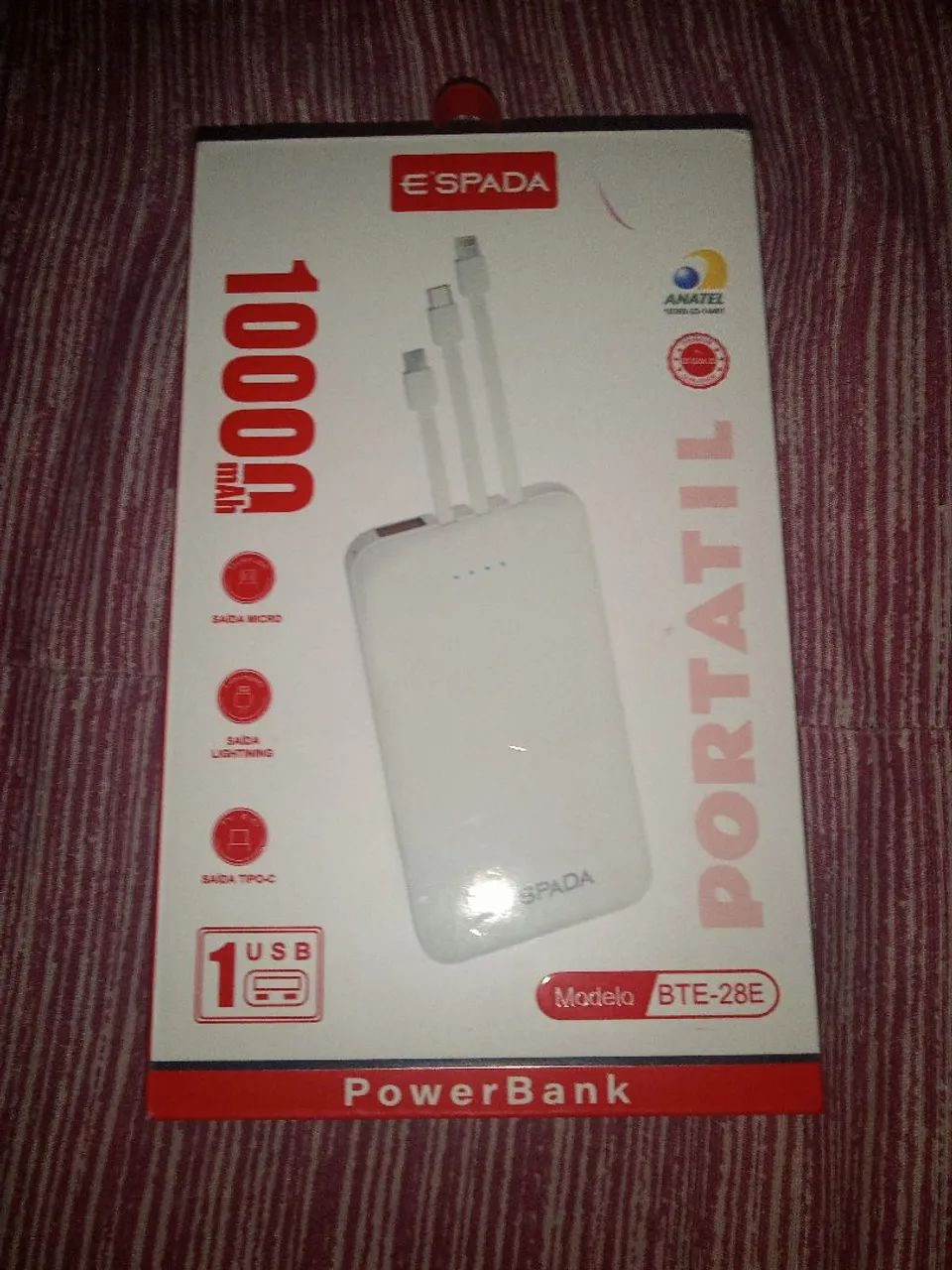 Carregador Portátil Novo