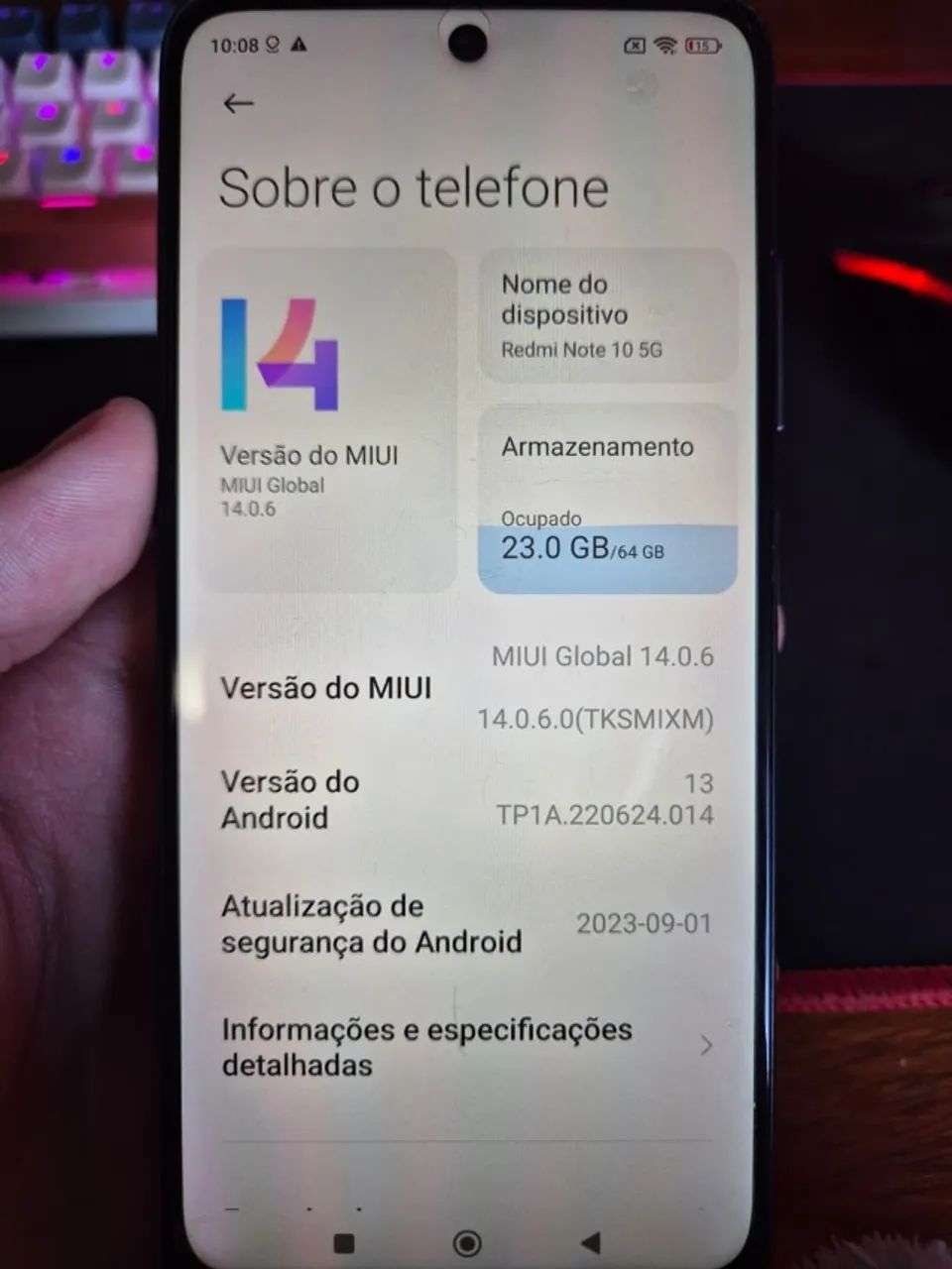 Celular Redmi Note 10 5G Usado - Foto 4