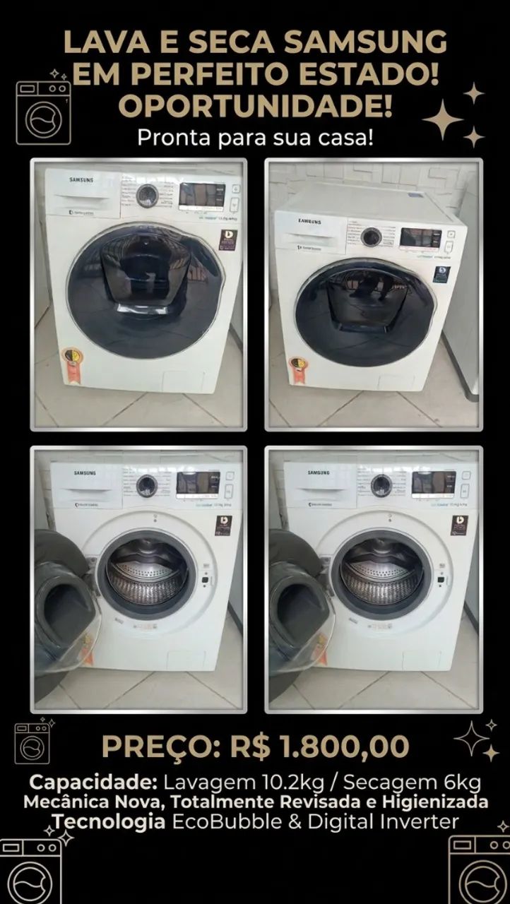 Lava e seca  Samsung 10kg 
